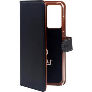 Celly Wally Samsung Galaxy S20+ Cover, Sort/Cognac