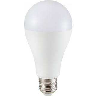 V-Tac 15W LED pære - Samsung LED chip, A65, E27 - Dæmpbar : Ikke dæmpbar, Kulør : Varm