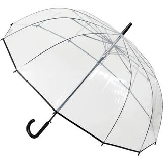 Smati N12 transparent paraply (KLAR M/SORT KANT)
