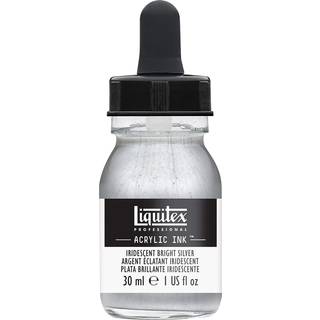 Ink flüssige Acrylfarbe 30ml - Silber Hell Irisierend