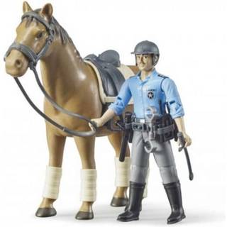 Politimand med hest Bruder bworld 62507