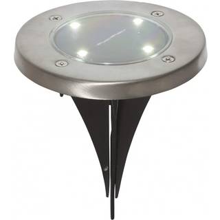 Star Trading - Solar Cell Lighting - Solar Cell Lights 3 -P Lawnlight - Silver - 2 cm
