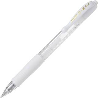 Pilot Gelpen m/klik G-2 0,7 pastel hvid - 12 stk
