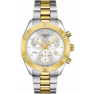 Tissot T101.917.22.031.00 Pr 100 Sølvfarvet/Gul guldtonet stål Ø38 mm