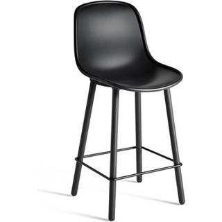 HAY Neu 12 Bar Stool Low soft black shell