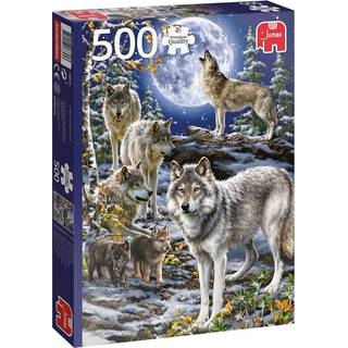Wolf Pack in Winter - 500 brikker