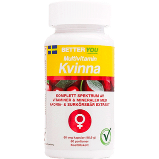 Better You Multivitamin Kvinde, 60 kapsler