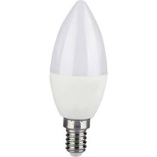 V-Tac 5W Smart Home LED pære - Tuya/Smart Life, virker med Google Home, Alexa og smartphones, E14 - Dæmpbar : Via Smart Home, Kulør : RGB + CCT (Varm til Kold Hvid)