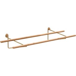 We Do Wood Shoe Rack Skoreol Oak/Brass Large