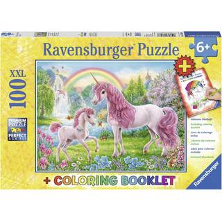 Ravensburger Magical Unicorns 100 stykker XXL Jigsaw Puzzle For Kids - 13698 - Hvert stykke er unikke stykker passer perfekt sammen