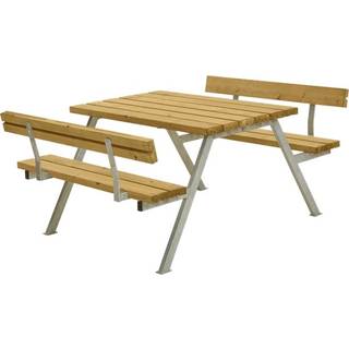 Plus Alpha Bord/Bænkesæt m/2 ryglæn 118 cm - Trykimprægneret