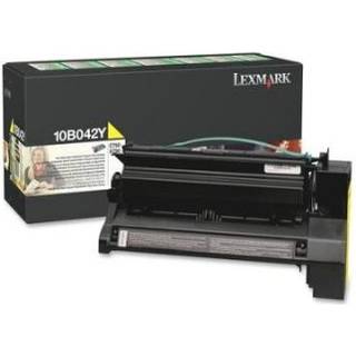 Lexmark 10B042Y original gul toner