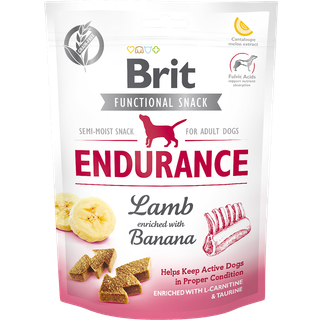 Brit Care Dog Functional Snack Endurance, lam & banan - 150 g