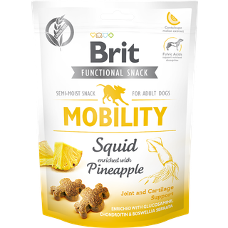 Brit Care Dog Functional Snack Mobility, blæksprutte & ananas - 150 g