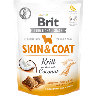 Brit Care Dog Functional Snack Skin+Coat Krill 150g