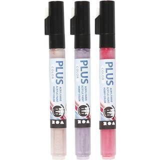 Creativ Company Plus Color Paint Pens - Fuchsia.Dusty Rose.Dark Lilac