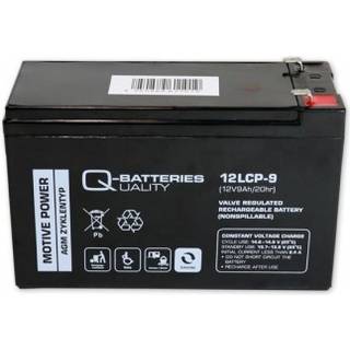 Q-Batteries 12LCP-9 12V 9Ah deep cycle AGM batteri (Forbrugsbatteri)