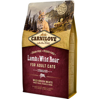 Carnilove Cat Adult - Lamb & Wild Boar - 2 kg