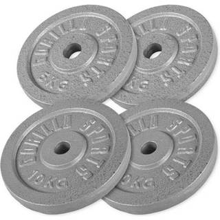 Vægtskiver IRON Silver 2x10 kg 2x5 kg