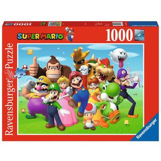 Ravensburger Super Mario puslespil 1000 brikker - venner og fjender