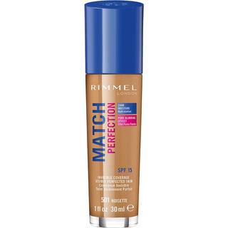 Rimmel Match Perfection Flydende foundation SPF 20 Skygge 501 Noisette 30 ml - 30 ml