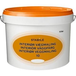 Vægmaling glans 10 hvid 10 liter - Stabile