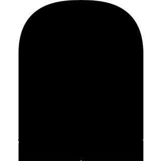 Aduro Gulvplade Stål, Halvrund