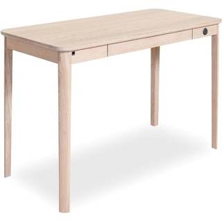 Skovby SM 131 skrivebord (hvidolieret eg / hvid laminat)