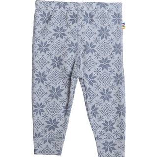 Leggings i blå uld med krystaller