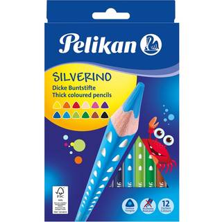 Pelikan Silverino Farveblyanter, 12 stk.