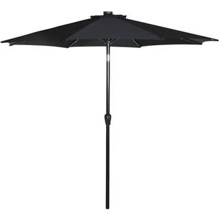 Frank parasol m/solar LED og tilt Ø3 m, sort