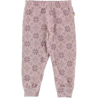 Leggings i rosa uld med krystaller