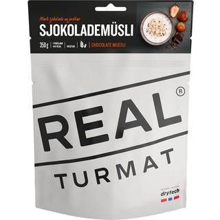 Frysetørret mad / campingmad Real Turmat Chokladmüsli / Sjokolademüsli, vegetarisk, portionspakke, 350 g