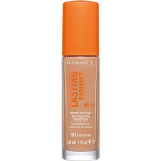 Rimmel london lasting radiance medium coverage anti-pollution foundation SPF25 103 true ivory 30ml