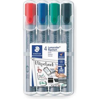 Staedtler Lumocolor Flipchart Markers, 4-pak