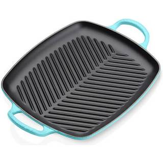 Le Creuset Støbejern Dyb kvadratisk grillplade cerise