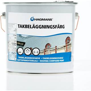 Hagmans Tagbelægningsmaling sort, 20 kg