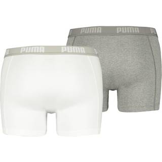 PUMA BASIC BOXER WHITE/GREY 2PACK Medium