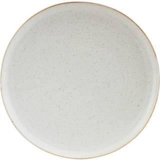 House Doctor Pion Tallerken 21,5 Cm Hvid / - Middagstallerkner Stentøj Grå - 206260104