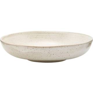 House Doctor Pion Dyb Tallerken 19 Cm Hvid / - Dybe tallerkner Stentøj Grå - 206260107