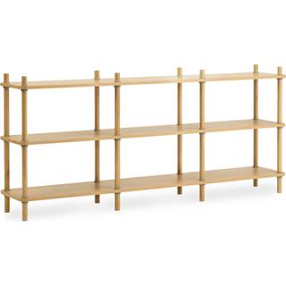 Normann Copenhagen - Jam Bookcase 8 poles Oak/Grey - Rudolph Schelling Webermann - Grå - Træ/Plast