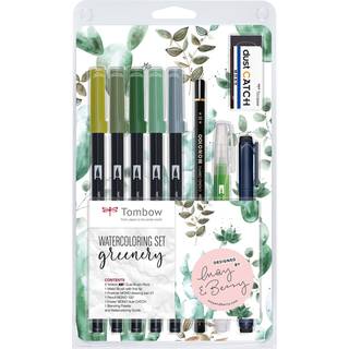 Tombow Marker ABT Dual Brush sæt Greenery (9)