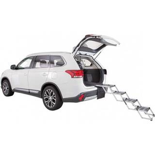 Trixie 4-step folding steps aluminium/plastic/TPR width: 37 cm/height: up to 70 cm/depth: up to 160