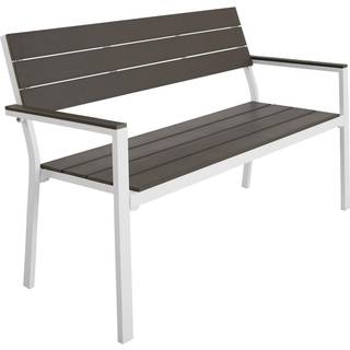 Havebænk Line 128x59x88cm - mørkegrå