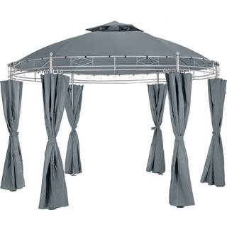 Havepavillon rund 3,5m Siana - anthrazit