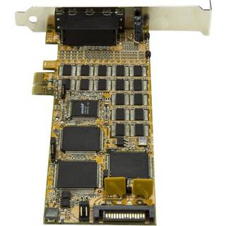 StarTech.com 16 Port PCI Express Serial Card - High-Speed PCIe Serial Card - expansion module