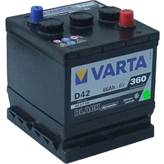 Bilbatteri veteran - VARTA Black Dynamic D42 - 066 017 036 (6 volt, 66 amp)