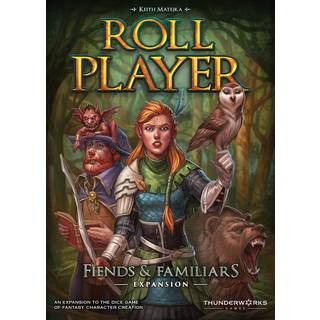 Thunderworks Games - Roll Player: Fiends & Kendte udvidelse | Nye dyrekammerater | 2. udvidelse til Roll Player Board Game | DICE STRATEGE Game |