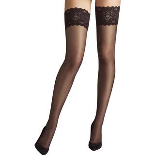 Satin Touch 20 Stay-Up, Nearly Black, XS
