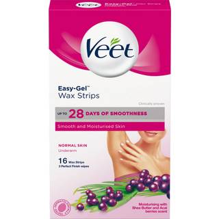 Veet Voksstrips Armhule Normal Hud (16 stk)